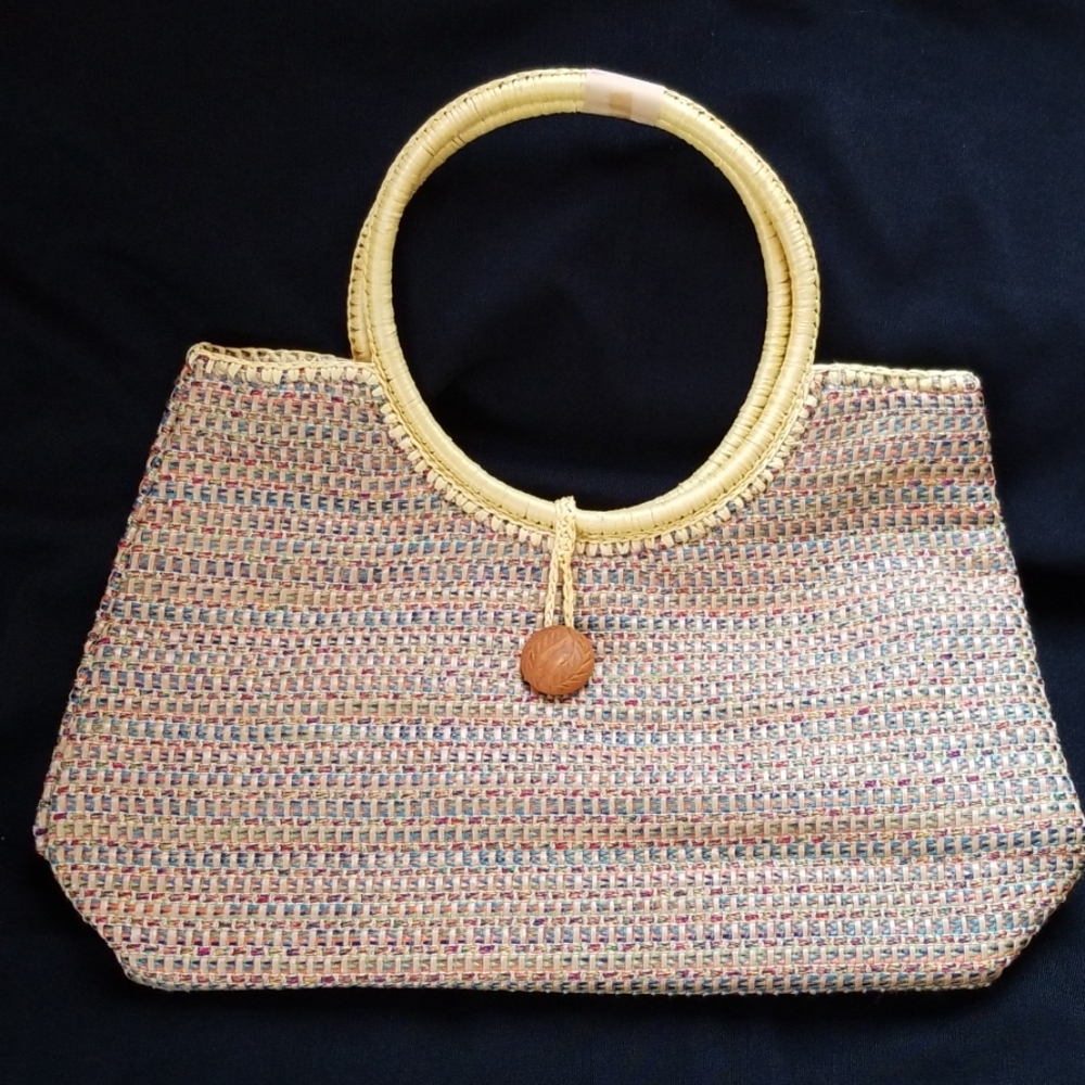 💥4/$20 CAPPELLI STRAWORLD LARGE Multi Color Tote